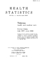 Veterans health and medical care United States July 1957June 1958