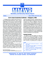 MMWR Morbidity and Mortality Weekly Report Vol 52 No 18 May 9 2003