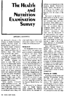 The health and nutrition examination survey