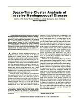SpaceTime Cluster Analysis of Invasive Meningococcal Disease