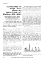 Surveillance for Shiga Toxinproducing Escherichia coli Michigan 20012005