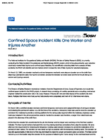 Confined Space Incident Kills One Worker and Injures Another FACE 8512