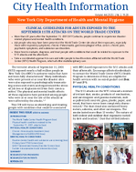Clinical Guidelines for Adults Exposed to the September 11th Attacks on the World Trade Center