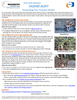 Tree Care Services Hazard Alert Preventing Tree Trimmer Deaths