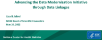 Advancing the Data Modernization Initiative Through Data Linkages
