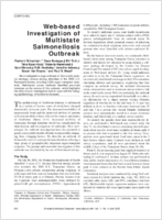Webbased Investigation of Multistate Salmonellosis Outbreak