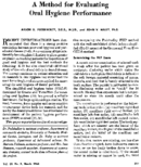 A Method For Evaluating Oral Hygiene Performance