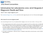 Information for laboratories 2019nCoV requests for diagnostic panels and virus
