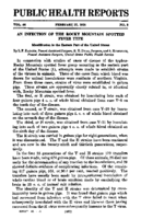 Weekly Reports for FEBRUARY 27 1931