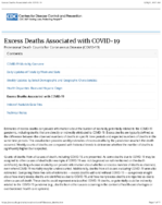 Excess Deaths Associated with COVID19 Provisional Death Counts for Coronavirus Disease COVID19 20210317