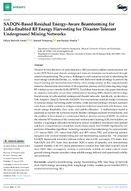 SADQNBased Residual EnergyAware Beamforming for LoRaEnabled RF Energy Harvesting for DisasterTolerant Underground Mining Networks
