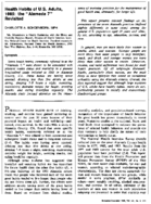 Health habits of US adults 1985 the Alameda 7 revisited