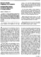 Prenatal risk factors for mental retardation in young children