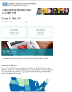 Coronavirus disease COVID19 cases in the US updated on August 3 2020
