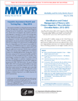 MMWR Morbidity and Mortality Weekly Report Vol 65 No 18 May 13 2016