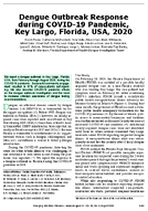 Dengue Outbreak Response during COVID19 Pandemic Key Largo Florida USA 2020