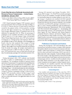 Notes from the Field Cruise Ship Norovirus Outbreak Associated with PersontoPerson Transmission  United States Jurisdiction January 2023