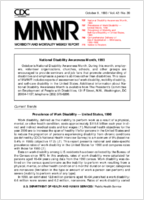 Morbidity and Mortality Weekly Report MMWR October 8 1993  Vol 42  No 39