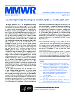 MMWR Morbidity and Mortality Weekly Report Vol 60 No 13 April 8 2011