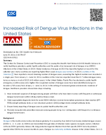 Increased Risk of Dengue Virus Infections in the United States June 25 2024 230 PM ET