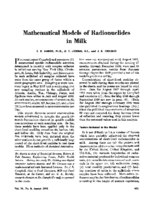 Mathematical models of radionuclides in milk
