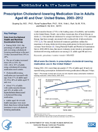 Prescription Cholesterollowering Medication Use in Adults Aged 40 and Over United States 20032012