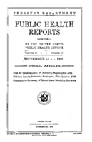 Public Health Reports  v 44 no 37  cover