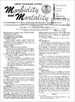 Morbidity and Mortality Weekly Report Vol 23 No 40 week ending October 5 1974