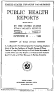 Public Health Reports  v 50 no 41  cover