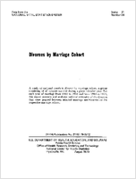 Divorces by Marriage Cohort