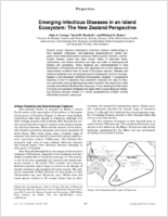 Emerging infectious diseases in an island ecosystem the New Zealand perspective
