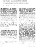 Use of blood collected on filter paper disks in neutralization tests for poliovirus antibody