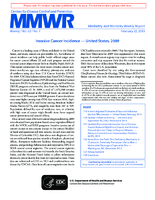 MMWR Morbidity and Mortality Weekly Report Vol 62 No 7 February 22 2013