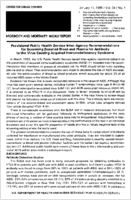 MMWR Morbidity and Mortality Weekly Report January 11 1985  Vol 34  No 1