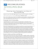 Promoting Active Communities in a Culture of Distracted Driving