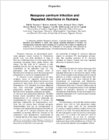 Neospora caninum infection and repeated abortions in humans