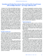 Secondary and Tertiary Transmission of Vaccinia Virus After Sexual Contact with a Smallpox Vaccinee  San Diego California 2012