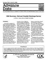1992 Summary National Hospital Discharge Survey