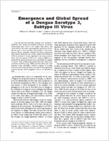 Emergence and Global Spread of a Dengue Serotype 3 Subtype III Virus