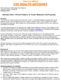 Hurricane DeltaClinical Guidance for Carbon Monoxide CO Poisoning October 8 2020 730 PM ET