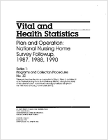 Plan and Operation National Nursing Home Survey Followup 1987 1988 1990