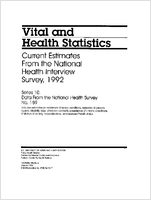 Current estimates from the National Health Interview Survey 1992