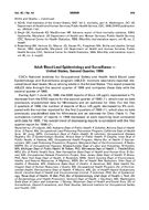 Adult Blood Lead Epidemiology and Surveillance  United States Second Quarter 1996