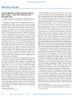 Notes from the Field Harmful Algal Bloom Affecting Private Drinking Water Intakes  Clear Lake California JuneNovember 2021