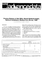 Rev Practice Patterns of the Office Based Ophthalmologist National Ambulatory Medical Care Survey 1985