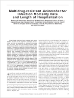 Multidrugresistant Acinetobacter Infection Mortality Rate and Length of Hospitalization