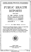 Public Health Reports  v 50 no 32  cover