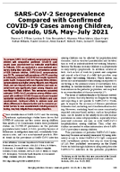 SARSCoV2 Seroprevalence Compared with Confirmed COVID19 Cases among Children Colorado USA MayJuly 2021