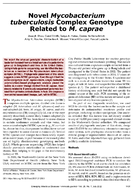 Novel Mycobacterium tuberculosis Complex Genotype Related to M caprae