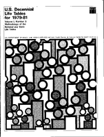 US Decennial Life Tables for 197981 Methodology of the National and State Life Tables